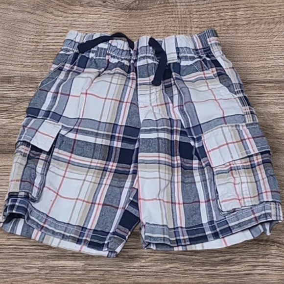 LITTLE BOY'S GYMBOREE PLAID SHORTS - Picture 1 of 5